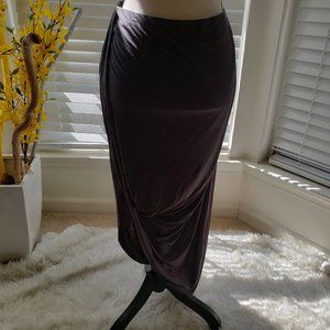 Gray Asymmetrical Skirt